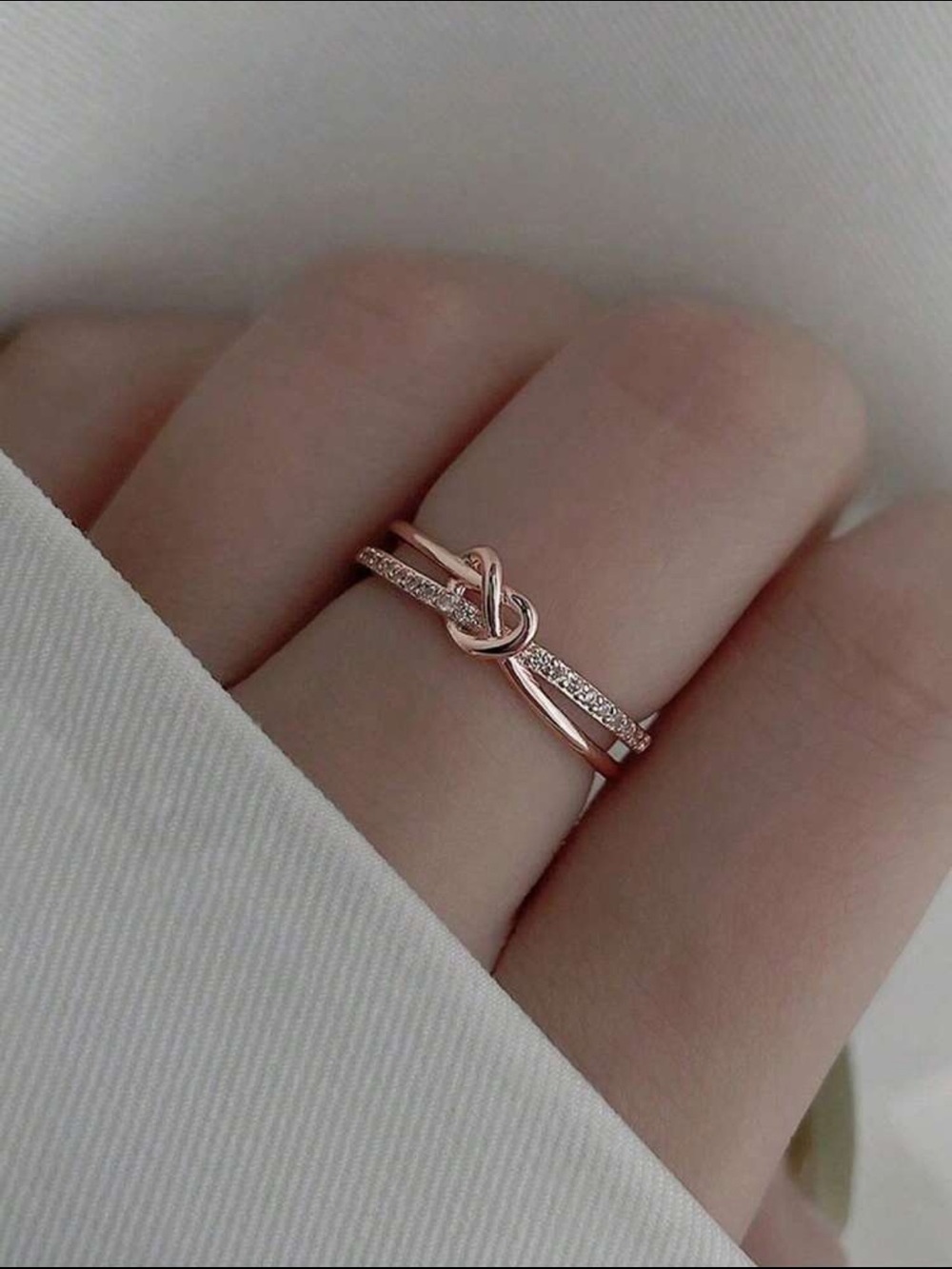 Rose gold ring